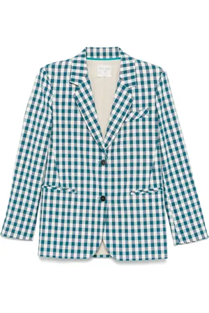 FORTE FORTE Blazer mit Vichy-Karo