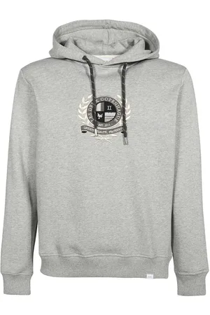 Les Deux Hoodie mit Logo-Stickerei