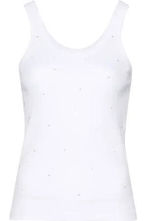 Sandro Mesh-Tanktop mit Strass