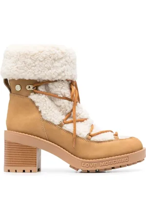 Moschino Shearling-Stiefeletten