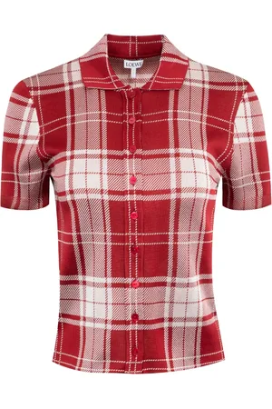 Loewe Kariertes Jacquard-Poloshirt
