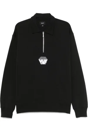 Huf Big Block Poloshirt mit kurzem Reißverschluss