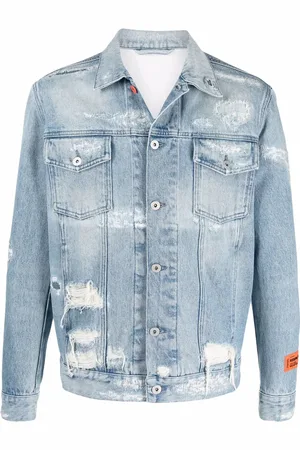 Heron Preston Jeansjacke im Distressed-Look