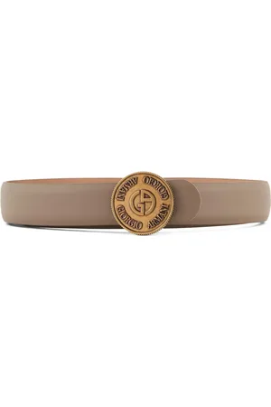 Giorgio Armani Ledergürtel mit Logo-Schnalle