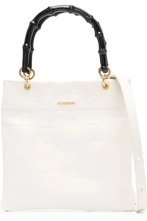 Jil Sander Umhängetasche mit Kroko-Effekt