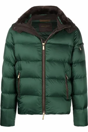 MOORER Gefütterte Jacke mit Reißverschluss