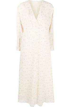 Fabiana Filippi Ausgestelltes Kleid mit Blumen-Print