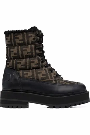 Fendi Bikerstiefel mit Signaturen