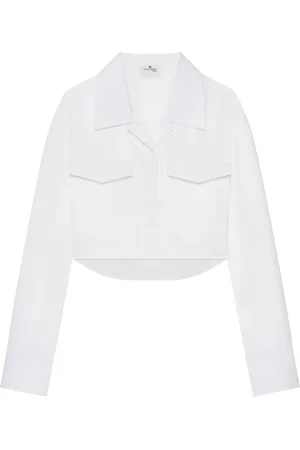 Courrèges Cropped-Hemd aus Popeline