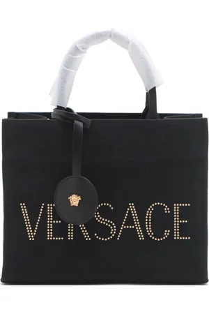 VERSACE 2020-2024 Tote Bag aus Canvas mit Logo