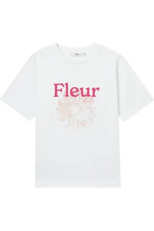 B+AB T-Shirt mit Logo-Print