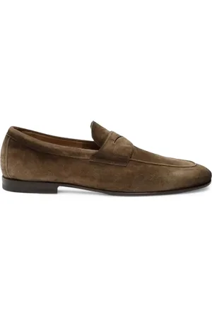 santoni Loafer aus Wildleder