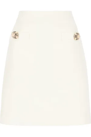 VALENTINO GARAVANI Crepe Couture Minirock