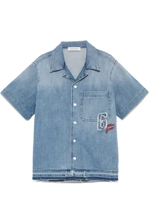 Golden Goose Jeanshemd mit Logo-Stickerei