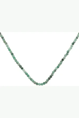 Mateo 14kt Gelbgoldhalskette mit Smaragd