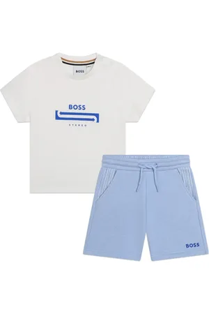 HUGO BOSS Short-Set mit Logo-Print