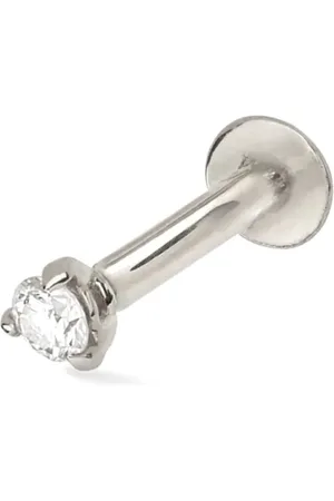Lark & Berry 14kt Weißgoldohrring mit Diamanten