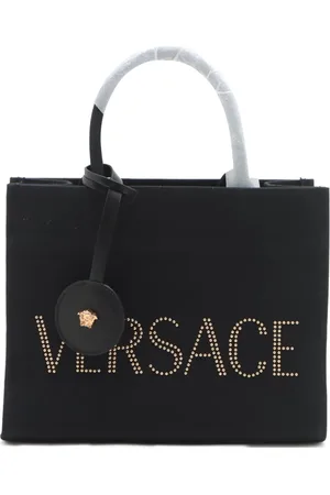 VERSACE 2020-2024 Tote Bag aus Canvas mit Logo