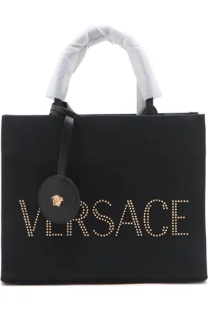 VERSACE 2020-2024 Tote Bag aus Canvas mit Logo
