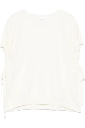 NUDE T-Shirt mit Raffung