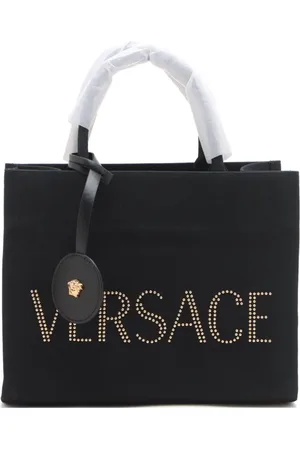 VERSACE 2020-2024 Tote Bag aus Canvas mit Logo