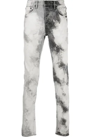 Purple Brand Jeans mit Batikmuster