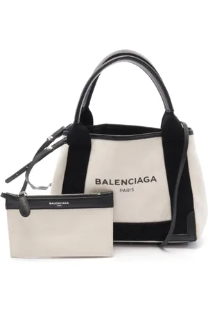 Balenciaga 2000s Navy XS Cabas Tote Bag