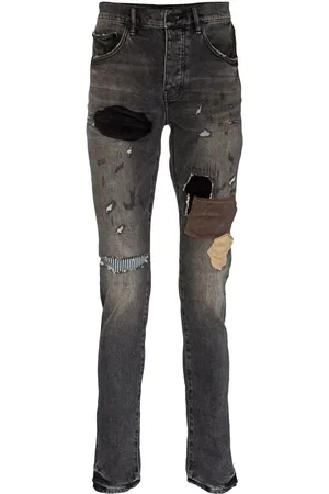 Purple Brand Patchwork-Jeans im Distressed-Look