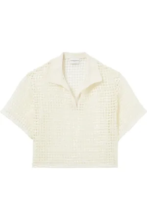 Claudie Pierlot Poloshirt aus Häkelstrick