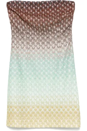 Missoni Minikleid mit Metallic-Garn