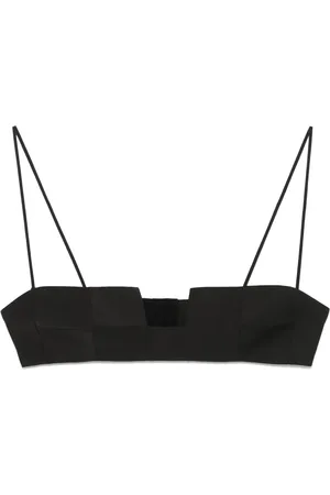 BEVZA Cropped-Top mit eckigem Ausschnitt