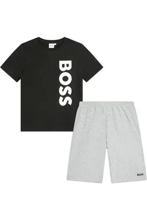 HUGO BOSS Set aus T-Shirt und Shorts mit Logo