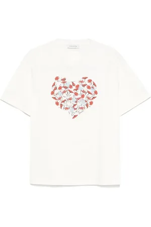 Lanvin T-Shirt mit Blumen-Print