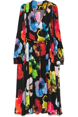 STINE GOYA Kleid mit V-Ausschnitt