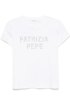 Patrizia Pepe T-Shirt mit Logo-Applikation