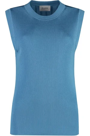 ST. JOHN Geripptes Tanktop
