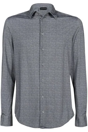 Emporio Armani Hemd mit Hahnentrittmuster