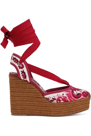 Dolce & Gabbana Espadrilles mit Majolica-Print