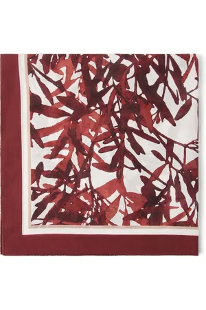 Brunello Cucinelli Schal mit Blumen-Print