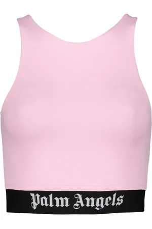 Palm Angels Cropped-Top mit Logo-Bund