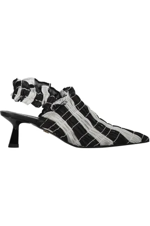 AMY CROOKES Gestreifte Mules 50mm
