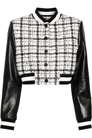 ALICE+OLIVIA Camela Cropped-Jacke aus Tweed