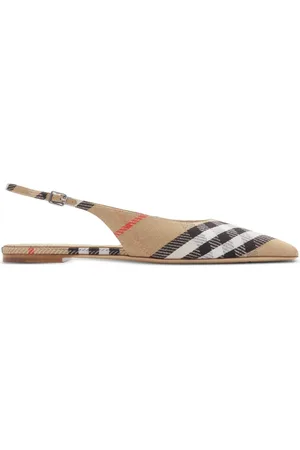 Burberry Karierte Slingback-Ballerinas