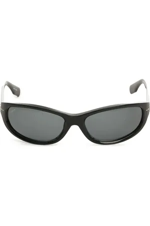 YOHJI YAMAMOTO Sonnenbrille mit ovalem Gestell