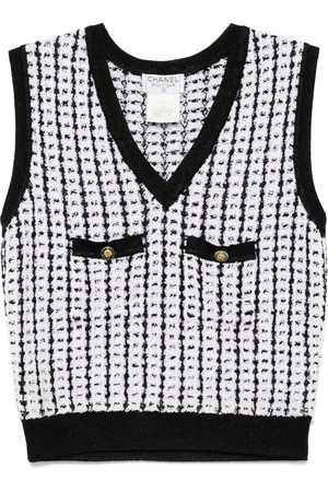 CHANEL 1997 ärmelloses Oberteil