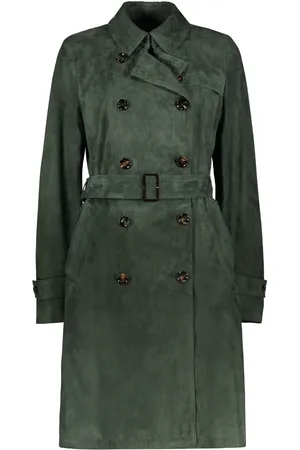 MOORER Avignon Trenchcoat aus Wildleder