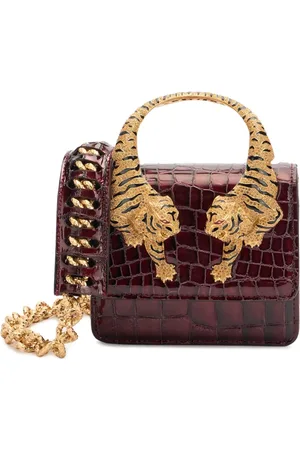 Roberto Cavalli Roar Mini-Tasche mit Kroko-Print