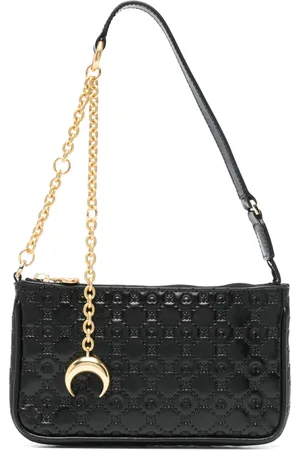 Marine Serre Schultertasche mit Monogramm-Prägung