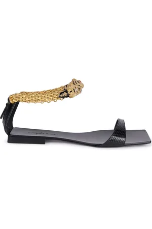 Roberto Cavalli Flache Jewel Tigers Sandalen