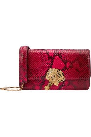 Roberto Cavalli Schultertasche mit Schlangen-Print